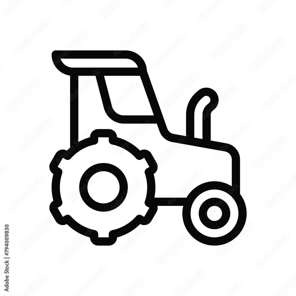 Tractor vector icon Tractor vector icon