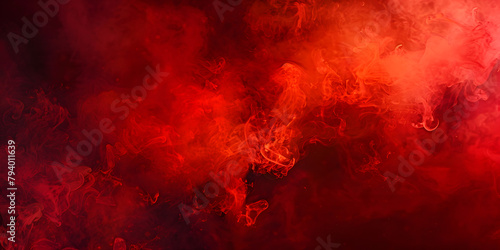 Dramatic gradient from fiery red to pitch black, intense and bold, suitable for high-impact advertisements or theatrical releases photo