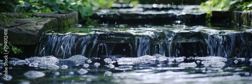 Water flowing from a well photo