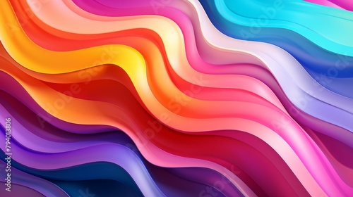 b'Colorful abstract waves'