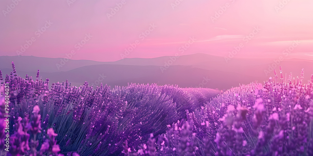 Obraz premium Smooth gradient from lavender to deep violet, mysterious and enchanting, perfect for luxury beauty products or mystical themed goods