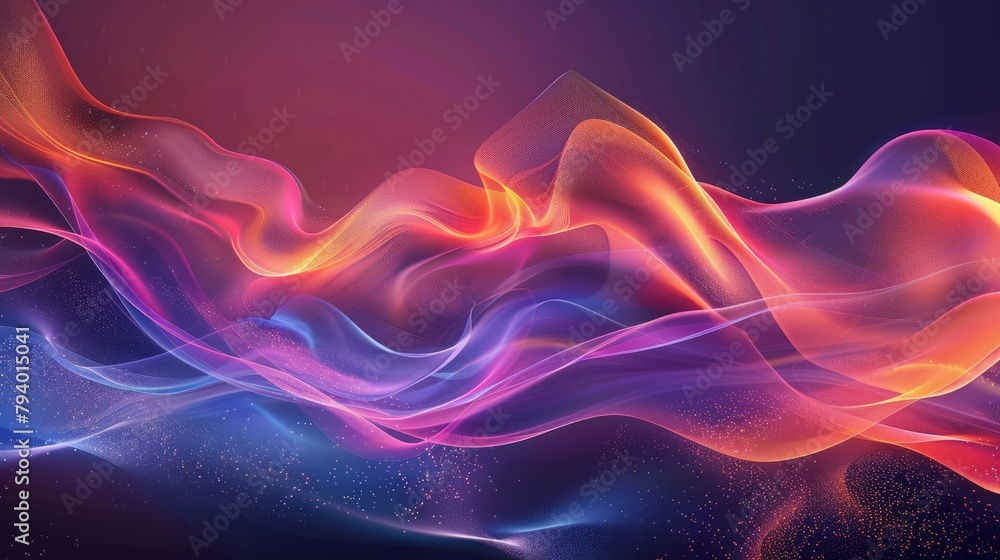 b'Colorful abstract background with flowing shapes'