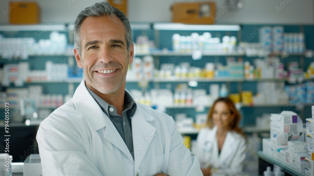 A Confident Pharmacist in Pharmacy