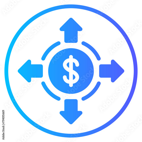 decision making gradient icon