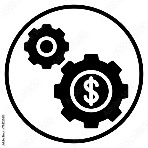 money management glyph icon