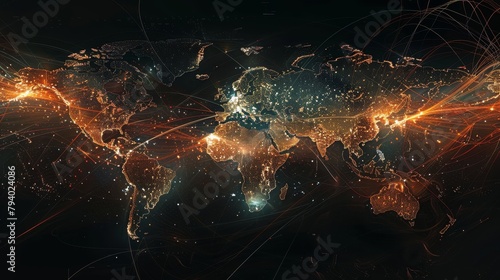 Craft a dynamic global map visualization