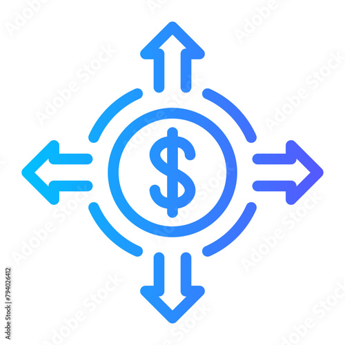 decision making gradient icon