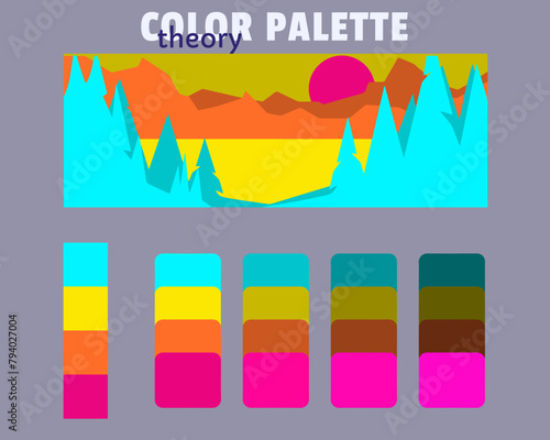 yellow greenyellow limegreen dodgerblue color palette color theory, rgb color palette, harmonious colours catalog