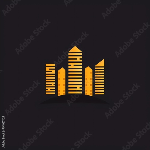 Modern Real Estate Building Logo Design  Construction Work Industry Concept Icon. Residential Contractor business logo 