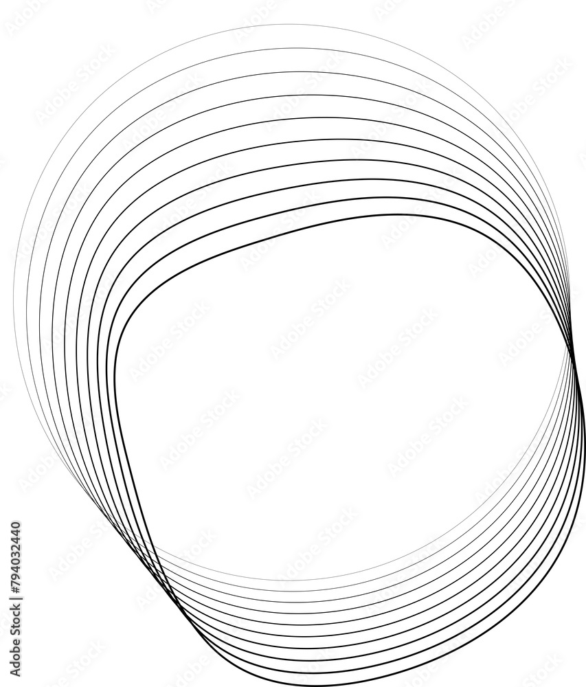 Circle blend effects out line halftone use for technology concept Circle blend effects out line halftone use for technology concept