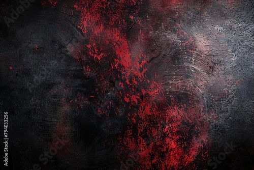 dark black and red abstract background with grainy noise texture and grungy spray paint effect retro vibe photo
