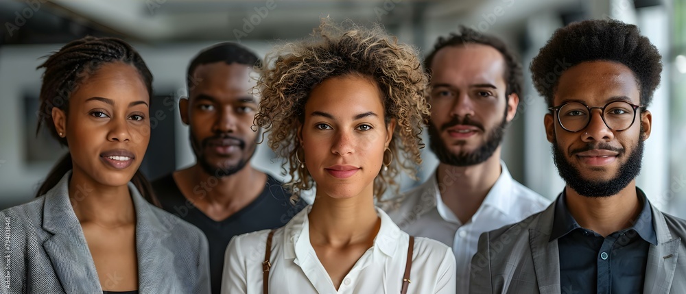 United in Diversity: Diverse Individuals Standing Together Against a Blank White Backdrop. Concept Diversity, Inclusion, Unity, Solidarity, Equality