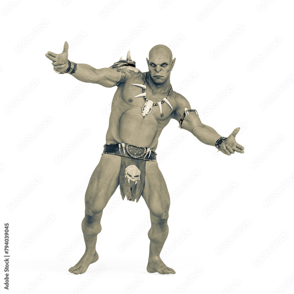 master orc in hiphop dance pose master orc in hiphop dance pose