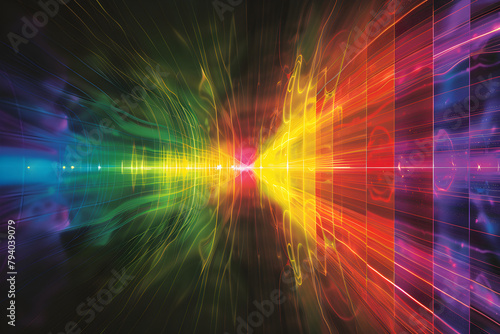 Visual Interpretation of Spectrum Displaying Various Rs Lines in Spectroscopy