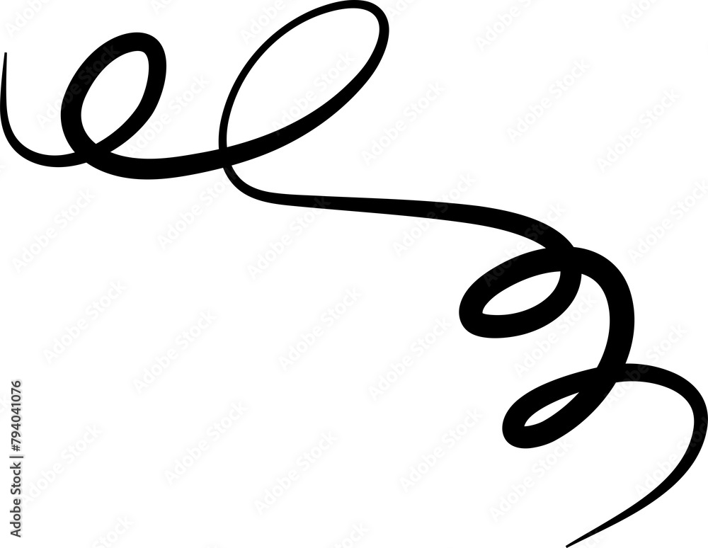Hand drawn doodle spiral Hand drawn doodle spiral