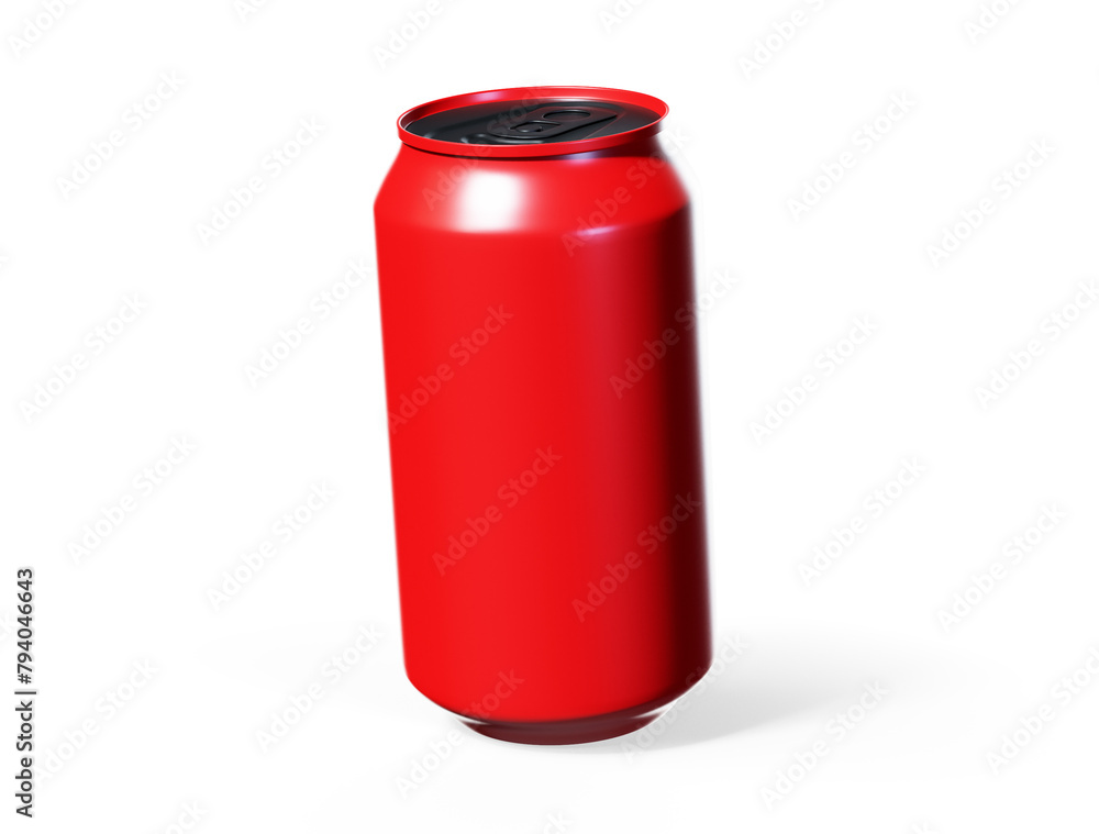 Metal Aluminum Beverage Drink Can 3d render on blue Metal Aluminum Beverage Drink Can 3d render on blue