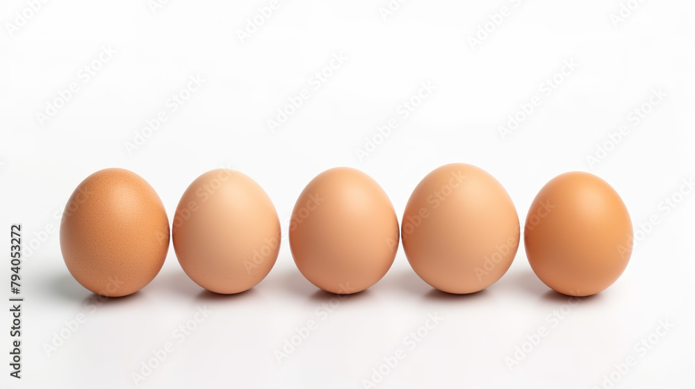 toys set with eggs isolated on a white background toys set with eggs isolated on a white background