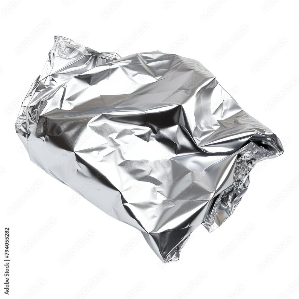 Aluminum foil isolated on transparent background Aluminum foil isolated on transparent background
