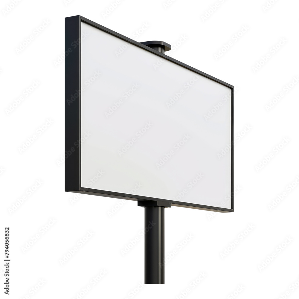 Blank signboard isolated on transparent background Blank signboard isolated on transparent background