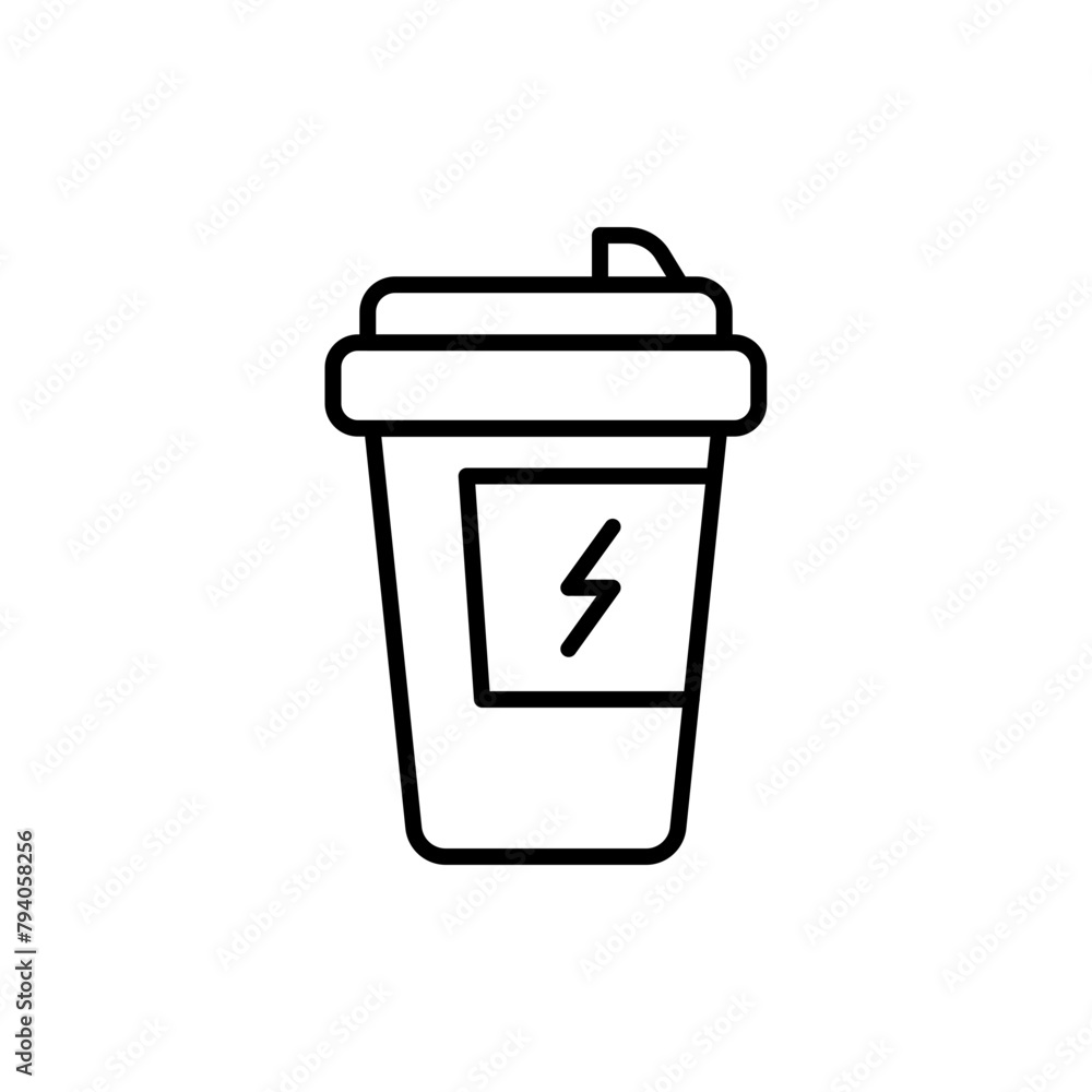 Energy drink outline icons, minimalist vector illustration ,simple transparent graphic element .Isolated on white background Energy drink outline icons, minimalist vector illustration ,simple transparent graphic element .Isolated on white background