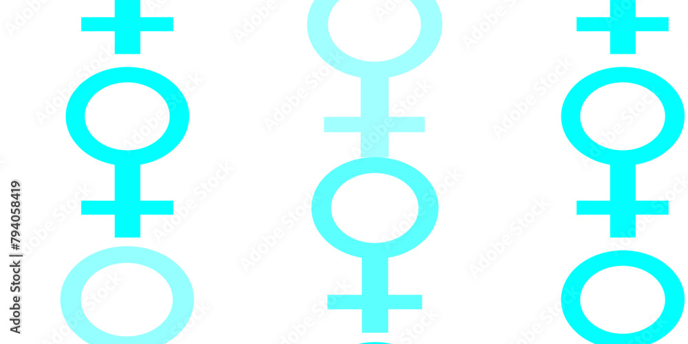 Light Blue, Green vector pattern with feminism elements. Light Blue, Green vector pattern with feminism elements.
