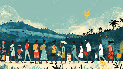 Illustration: Migrants Journey to Rwanda