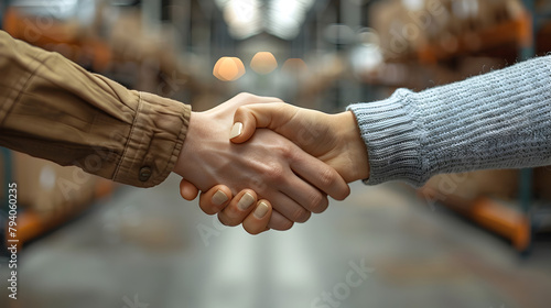 Successful Handshake A Symbol of Fruitful Business Partnership and Mutual Accord