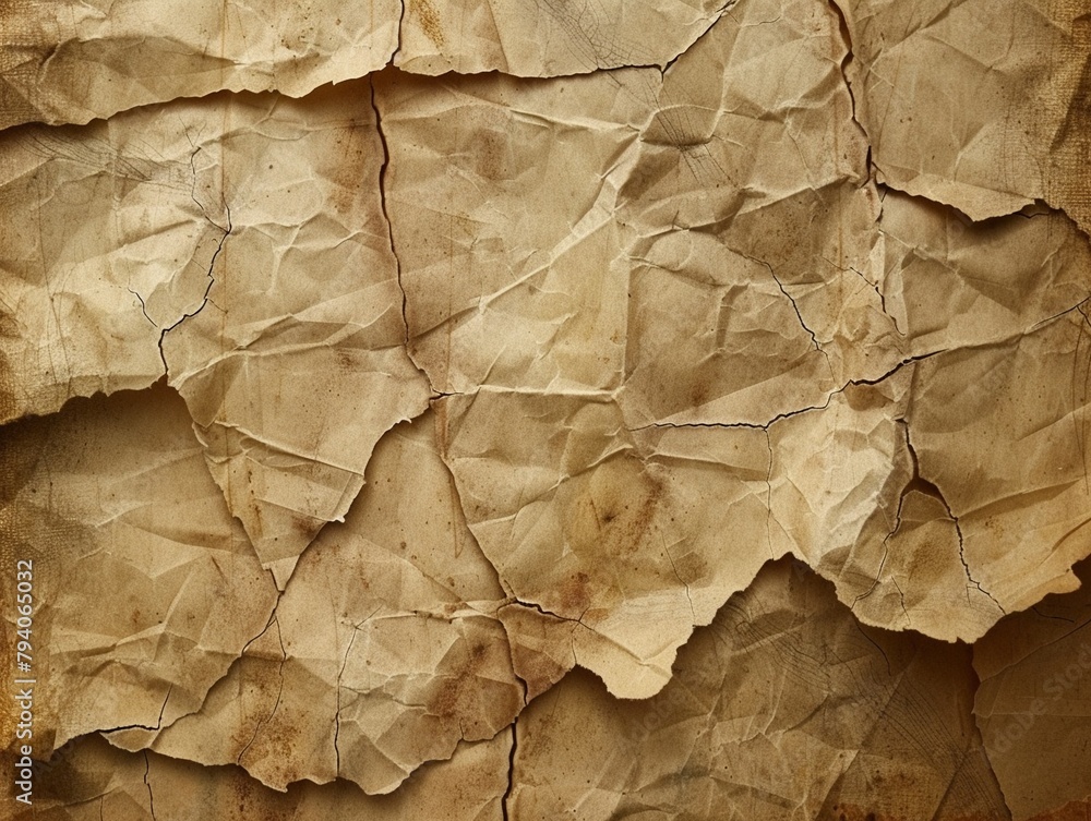 Old parchment, wide view, soft wrinkles, sepia for an ancient manuscript wallpaper Old parchment, wide view, soft wrinkles, sepia for an ancient manuscript wallpaper