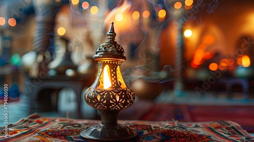 Ramadan Lantern in low light mode, Eid Al-Adha photo