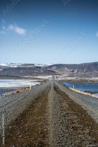 Empty dirt road across Icelandic highlands 3 © Piotr
