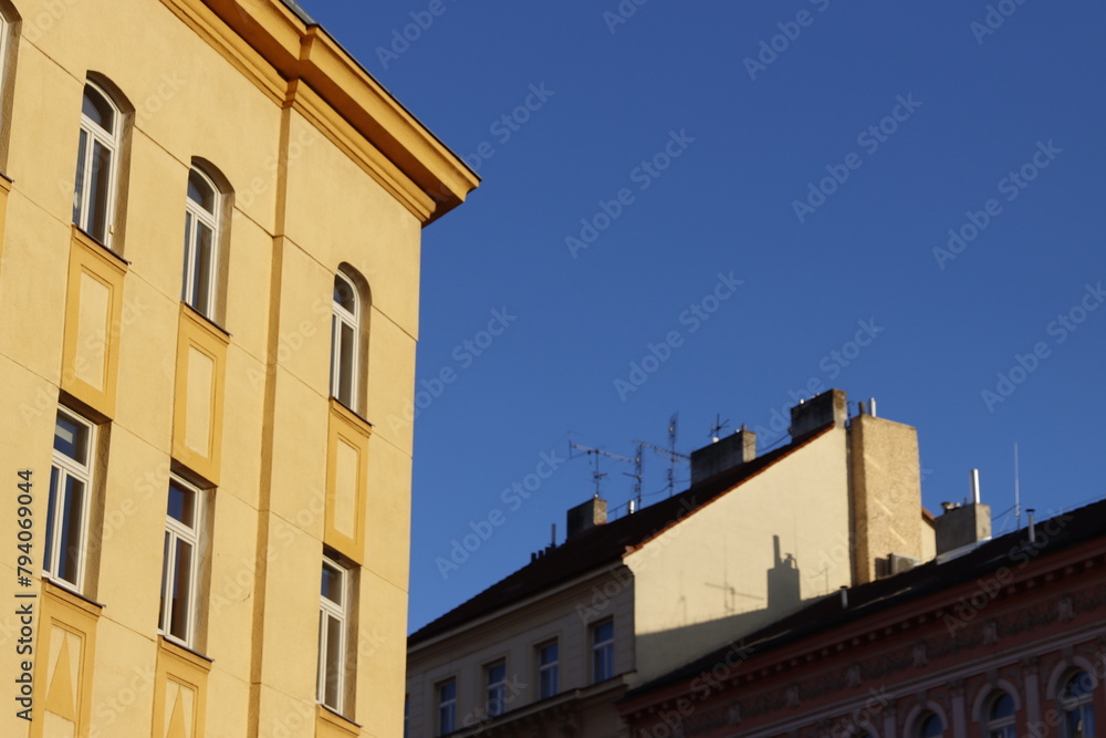 Classic apartment block in Prague, Czech Republic