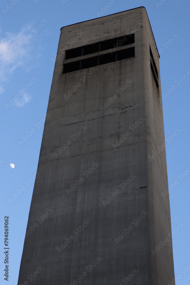 Concrete tower in Prague, Czech Republic