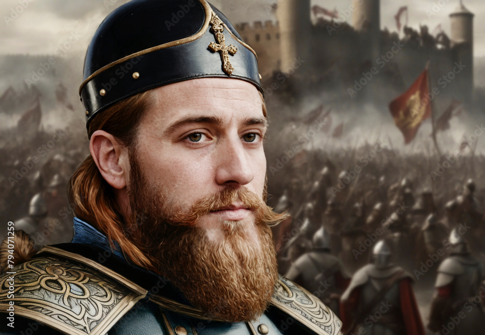 Εκτύπωση καμβά Frederick Barbarossa was a powerful Holy Roman Emperor who ruled from 1152 to 11