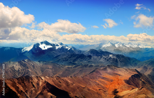 Spectacular view mountains and landscapes of Ladakh, India.