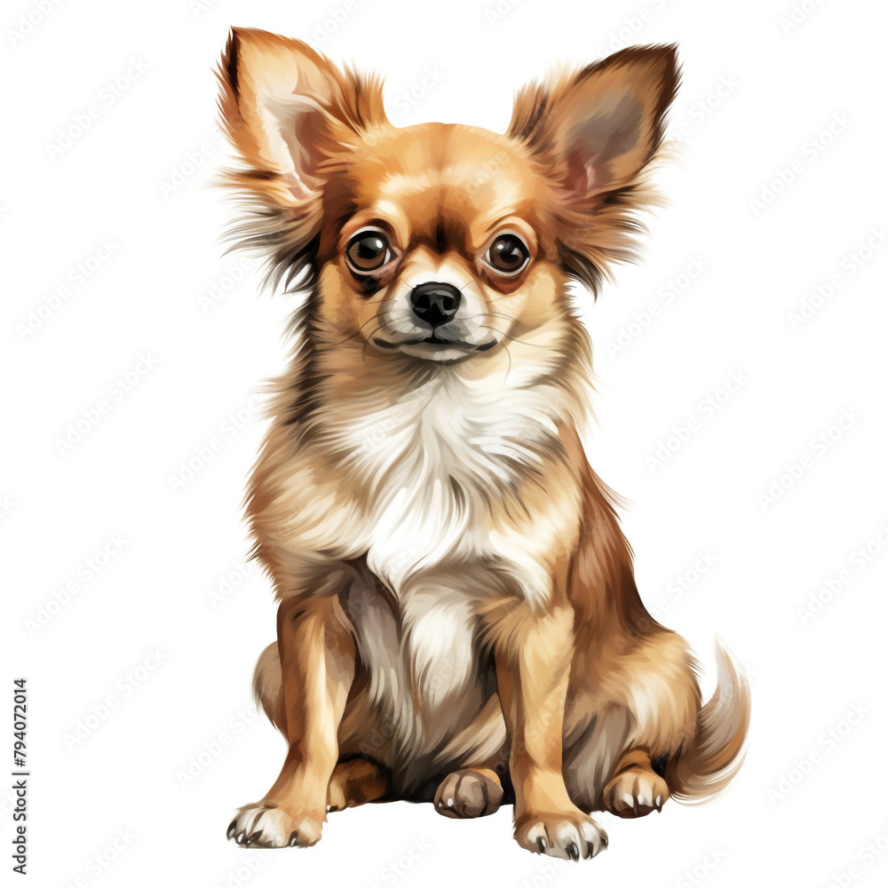 clipart chihuahua sitting сreated with Generative Ai clipart chihuahua sitting сreated with Generative Ai
