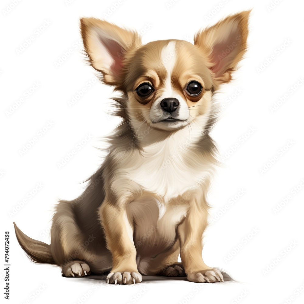 clipart chihuahua sitting сreated with Generative Ai clipart chihuahua sitting сreated with Generative Ai