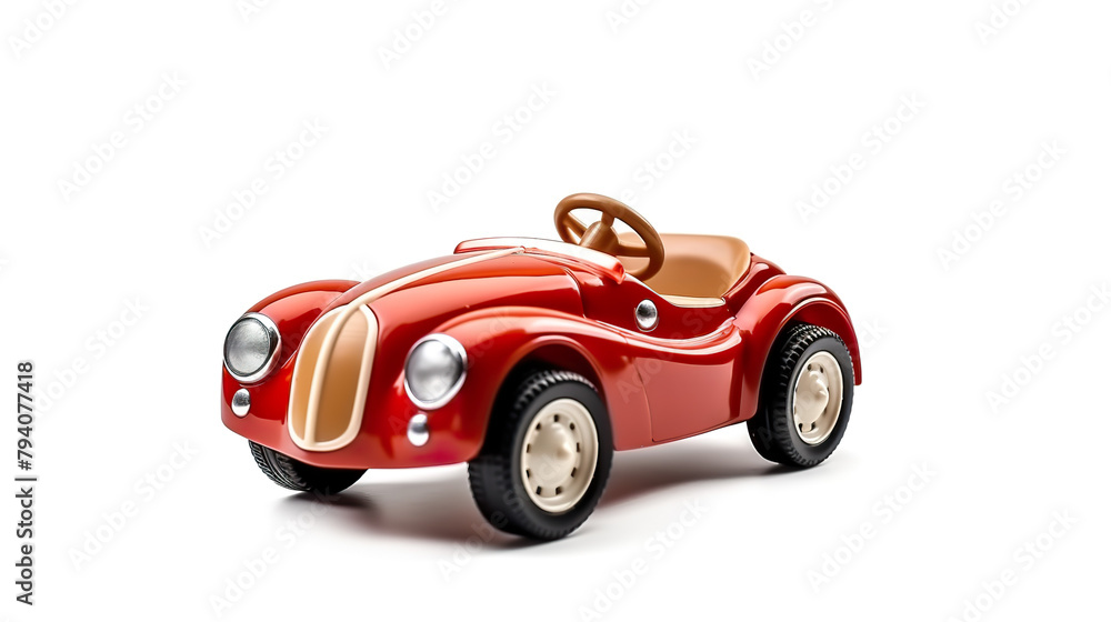 kids' racer toy car isolated on a white background kids' racer toy car isolated on a white background