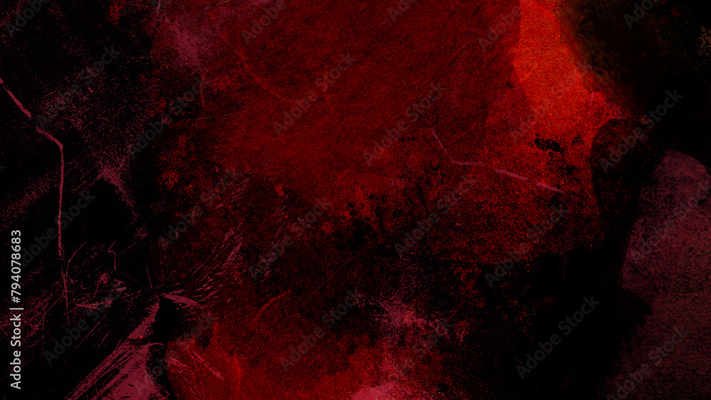 Fotografie Red grunge textured stone wall background