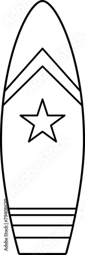 surfboard outline vector.   
surfboard black line svg.   
surfboard coloring page.   