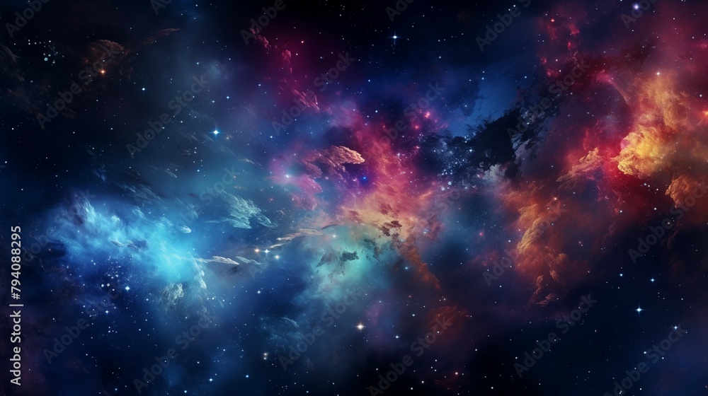 Fototapeta premium universe and smoke image