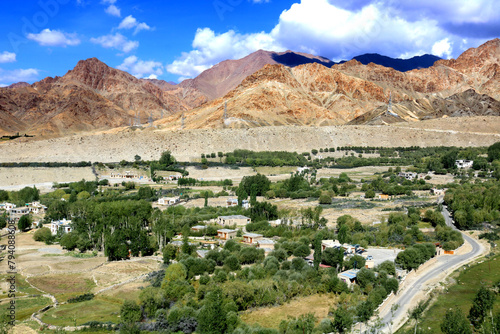 Spectacular view mountains and landscapes of Ladakh, India.