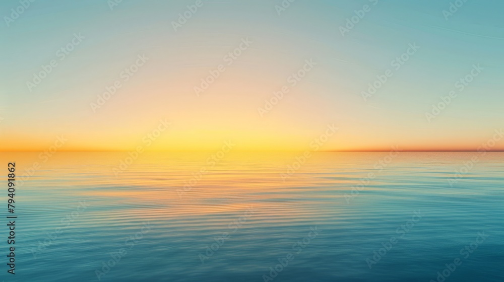 A gradient from a warm yellow to a cool blue, creating a minimalist and calming backdrop with a sense of sunrise or sunset. 