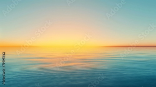 A gradient from a warm yellow to a cool blue, creating a minimalist and calming backdrop with a sense of sunrise or sunset. 