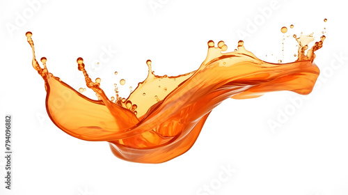 Digital technology fluid splash isolated abstract poster background