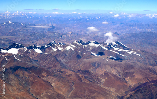 Spectacular view mountains and landscapes of Ladakh, India.