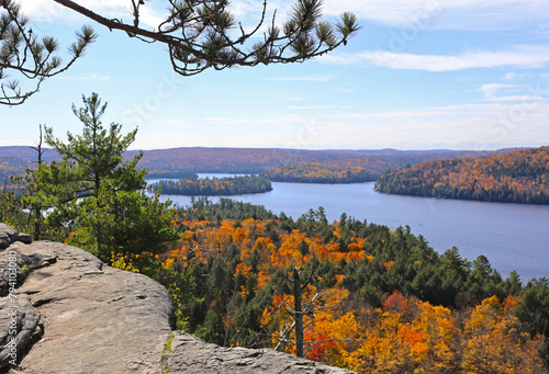 View of Rock Lake in Algonquin Park, Ontario, Canada