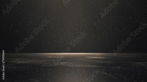 A vast expanse of empty space filled with a single, tiny speck of light, a minimalist representation of emptiness and possibility.  