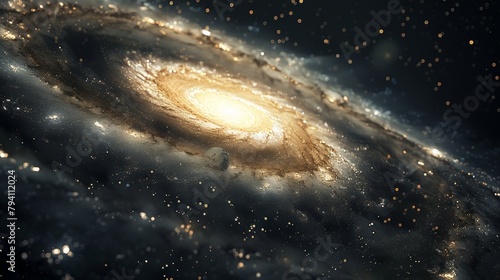 Galaxy: A 3D model of the Black Eye Galaxy
