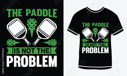 Pickleball t-shirt design vector print template. Best pickleball t-shirt design paddle vector t-shirt vector bundle, pickleball shirt Pickle ball Design print vector.