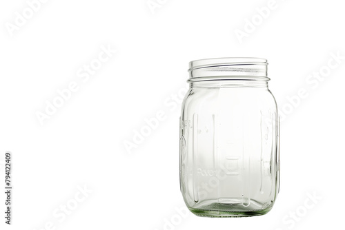 Empty Glass Mason Jar - Isolated on White Transparent Background, PNG
